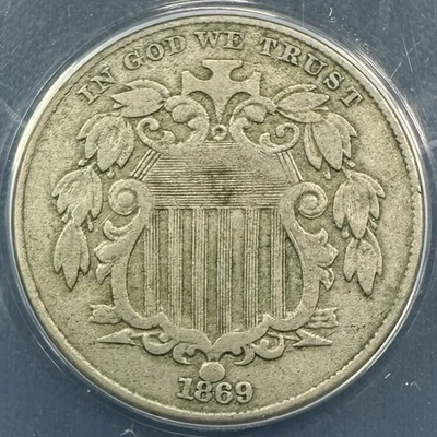 1869 Shield Nickel - ANACS VF30 - Nice Mid-Grade Certified Coin - Priced Right! - Image 1 of 4