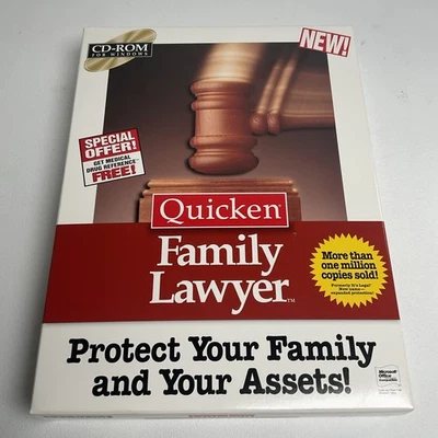 1995 Quicken Family Lawyer For Windows 3.1 Vintage Used - Image 1 of 4
