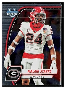 2024 Bowman University Chrome #125 Malaki Starks Georgia Bulldogs - Picture 1 of 2