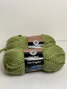 Lot Of 2 New skein Loops & Threads Cozy Wool yarn Sweet Grass green 02222 - Picture 1 of 2