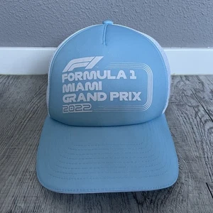 Formula 1 Miami GP Grand Prix 2022 Baseball Cap USA Adult - Blue & White - Picture 1 of 6