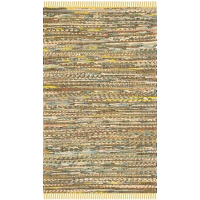 Handwoven Cotton Rag Rug Runner Indoor Area Carpet Soft Vintage Floor Covering - Image 1 of 4