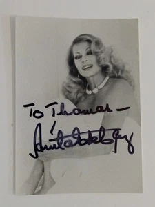 Anita Ekberg -  - original Autogramm - ca. 15x10cm - Foto - Bild 1 von 1