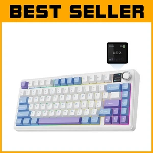 X Aula Wireless Mechanical Keyboard with TFT Screen and Knob - Picture 1 of 11