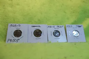 1968-S DURCH 1971-S VERKLEIDETER PROOF ROOSEVELT DIMES (4 MÜNZEN INSGESAMT) - Bild 1 von 10
