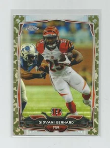 2014 Topps Chrome GIOVANI BERNARD Camo Refractor 452/499 - Picture 1 of 1