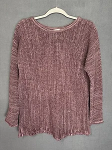 Pure Jill by J. Jill Sweater Women's Medium Purple Marled Knit Pullover Textured - Bild 1 von 9