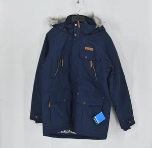 Men's Columbia Barlow Pass 550 TurboDown Jacket Blue Size Medium - Picture 1 of 5