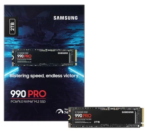 Samsung 990 PRO 2TB PCIe 4.0 NVMe M.2 2280 SSD - MZ-V9P2T0BW - Afbeelding 1 van 2