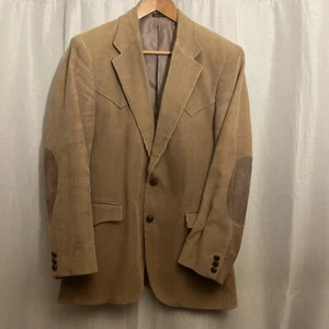 Circle S Corduroy Western Blazer 40R Brown Corduroy Sport Coat Ranch Cowboy - Picture 1 of 4