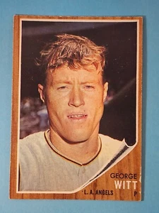1962 Topps George Witt Los Angeles Angels #287 EX+ ⚾ - Picture 1 of 9