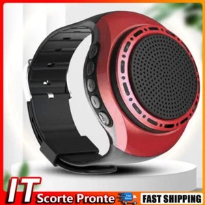 Orologio da polso Altoparlante Radio FM USB Ricaricabile Compatibile con Bluetoo - Zdjęcie 1 z 7