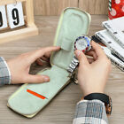 Portable Saffiano Leather Zipper 1 Watch Storage Pouch Bag Gift For Man Woman