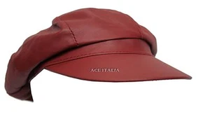 VIKTORIANISCHE SPITZENSCHEUKLAPPEN OXBLOOD ECHTLEDERKAPPE HERREN BAKER NEWS BOY GATSBY - Bild 1 von 8