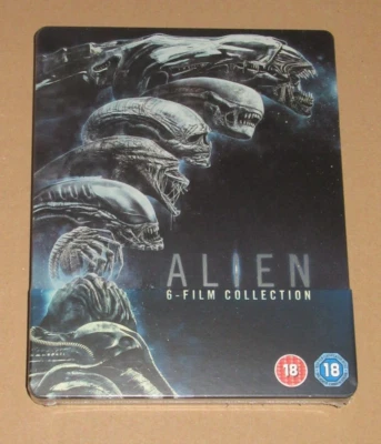 Alien 1-6 Limited Blu Ray Steelbook 6 Film Collection UK Exclusive - Sealed - Image 1 of 2