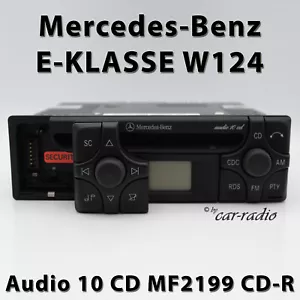 Genuine Mercedes W124 Radio Audio 10 CD MF2199 CD-R E-Class S124 Car Stereo RDS - Picture 1 of 11