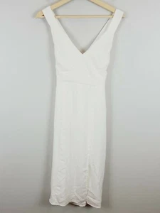 CHANCERY Womens Size 8 White Keziah Midi Dress NEW + TAGS - Picture 1 of 8