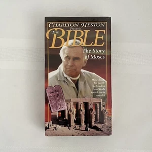 CHARLTON HESTON PRESENTS~The Bible The Story of Moses VTG VHS Tape New 1993 Vol2 - Picture 1 of 10