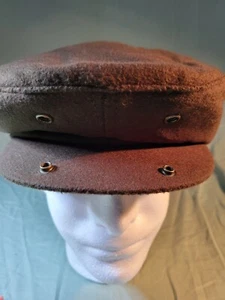 Dorfman pacific Rn 31905 Wool blend LARGE newsboy cap hat with ear flaps - Picture 1 of 4