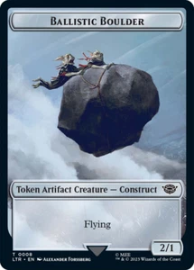 BALLISTIC BOULDER TOKEN x4 mtg NM Lord of The Rings - Picture 1 of 1