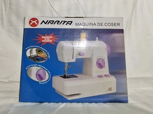 Mini Máquina de coser costuras pequeña principiantes nuevo a estrenar Narita - Imagen 1 de 5