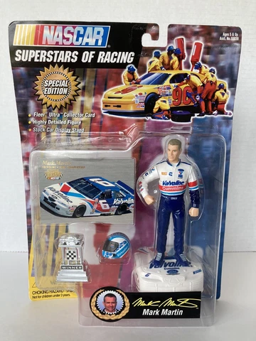 Toy Biz NASCAR Superstars of Racing Mark Martin Action Figure Fleer Ultra Card Cover