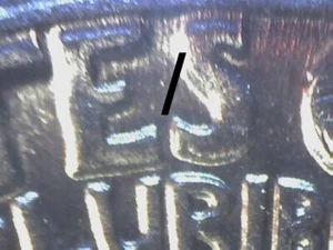 1960 WASHINGTON QUARTER TYPE B REVERSE PROOF DIE GEM BU - Picture 1 of 4