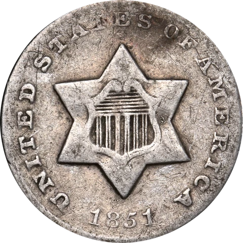 1851-O Three (3) Cent Silver Great Deals From The Executive Coin Company Cover