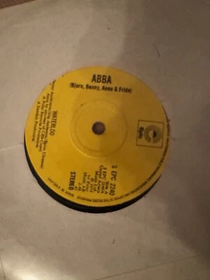 Abba.   Waterloo    7" single. Epic  Records   1974 . VG+ - Image 1 of 2