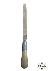 Vintage Simonds Bastard Nucut Flat Mill BD 8" Single Cut File Red Ta (FVS012649) - Picture 1 of 6