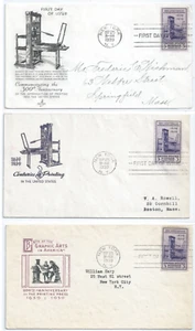 (3) US FDC 857 PRINTING ArtCraft Holland Ioor 1939 NY, NY  Lot of 3 - Picture 1 of 1
