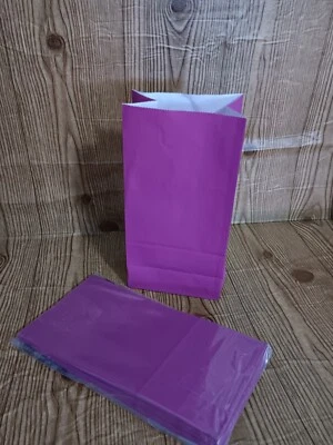 SKU111- (25 FUCSIA) Regalo, Favor, Bolsas de regalos de papel con sello. Foto 1 de 2