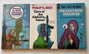 PHILIP K DICK Lot ~Clans of the Alphane Moon, Ganymede Takeover, Vulcan’s Hammer - Picture 1 of 10