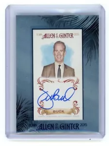 2015 Topps Allen & Ginter Joe Buck Framed Mini On Card Autograph Auto RARE - Picture 1 of 2