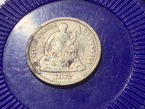 1872 Seated Half Dime Cover