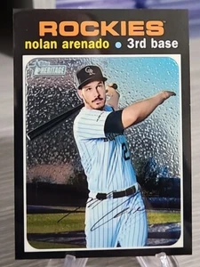 Nolan Arenado 2020 Topps Heritage cromo/999 #THC-322 Rockies/Cardinals  - Imagen 1 de 2