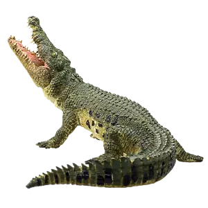More details for mojo nile crocodile moving jaw wild zoo animals play model figure toys plastic