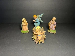 Belén de Navidad Italia de colección 4 piezas con María, José, Ángel Gabriel y Niño Jesús - Imagen 1 de 13
