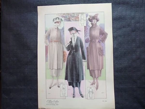 Gravure in folio c:MODE ANCIENNE:La femme chic:l'album tailleur,automne 1920 - Picture 1 of 2