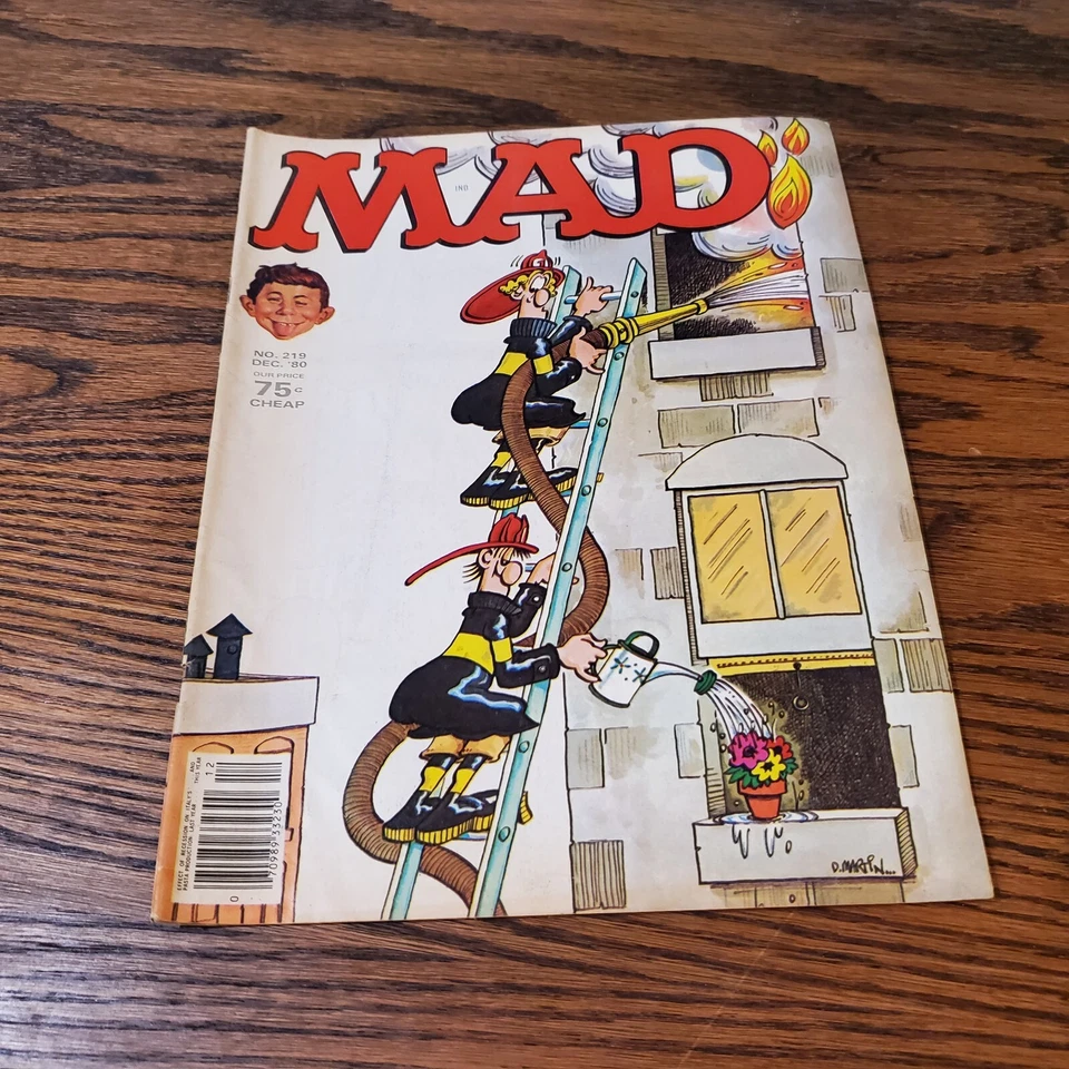 MAD MAGAZINE 12/80 #219 COAL MINERS DAUGHTER, DUKES OF HAZZARD, FIREMEN, BOOKS - Image 1 of 4