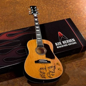 John Lennon Give Peace a Chance Acoustic Miniature Guitar Replica 000124398 - Picture 1 of 1