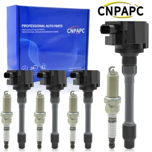 4X Ignition Coil & 4X Spark Plug for Honda Civic 1.5L Turbo 3052059B013 UF781 - Picture 1 of 13