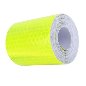 Rollo de cinta adhesiva de advertencia reflectante de seguridad pura fluorescencia 300 cm♡ - Imagen 1 de 7