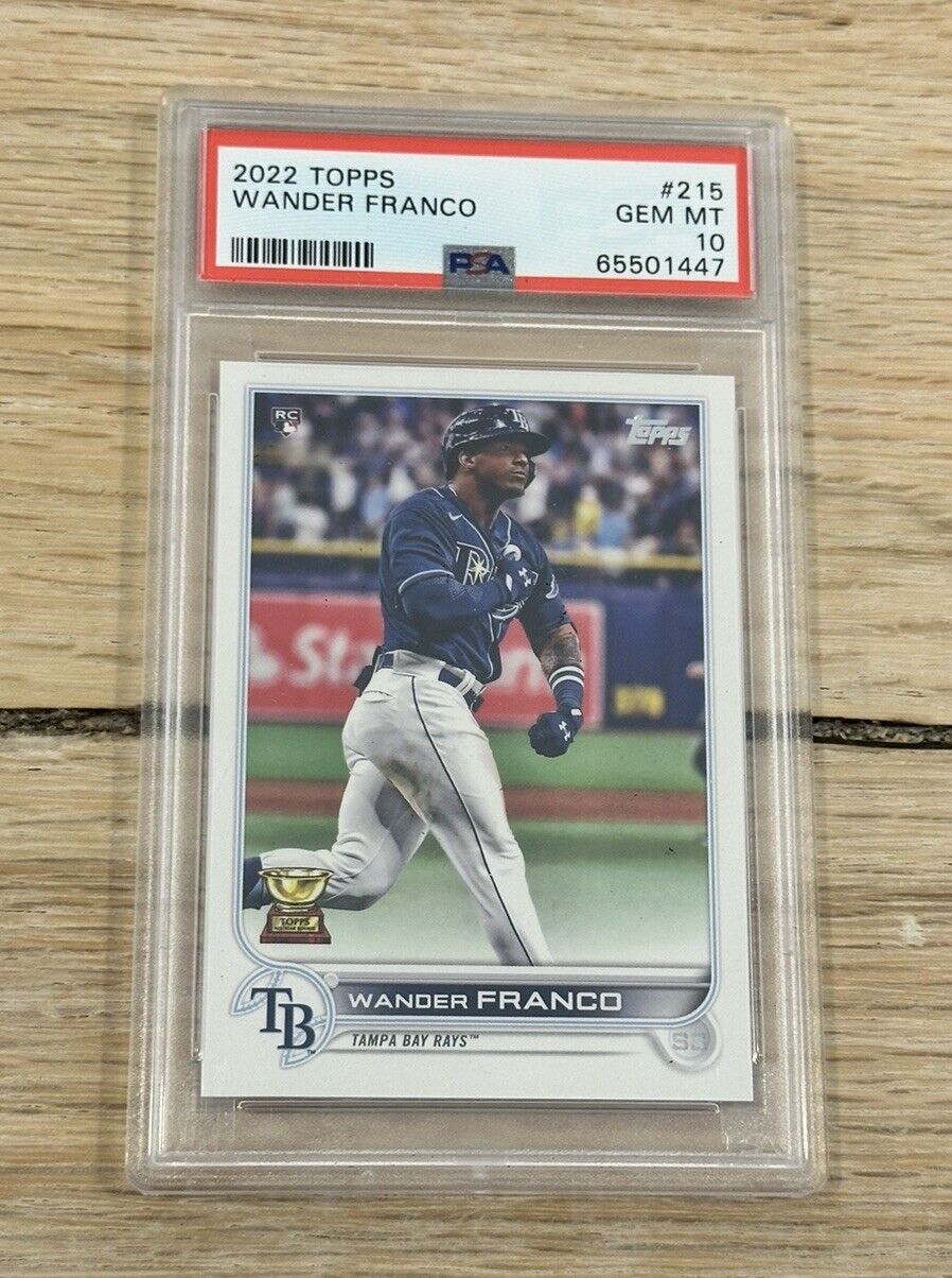 2022 Topps Wander Franco Rookie Card RC #215 PSA 10 Tampa Bay Rays GEM MINT