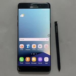 Original Used Phone For Samsung Galaxy SM-N930FD Dual SIM 64GB Black - Afbeelding 1 van 19