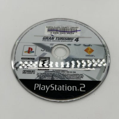 Gran Turismo 4 Sony PlayStation 2, 2005 PS2 черный ярлык - диск только - царапины - Изображение 1 из 3