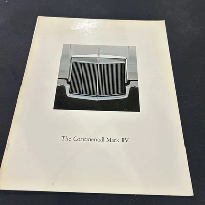Lincoln Continental Mark IV 1972 cupé vintage folleto de ventas catálogo Foto 1 de 4