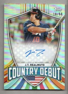 2023 Topps World Baseball Classic Country Debuts #CDAJR J.T. Realmuto Auto /50 - Picture 1 of 2