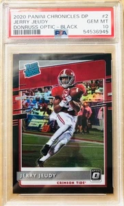 2020 Chronicles DP #2 JERRY JEUDY Donruss Optic Rated Rookie BLACK SP /7 PSA 10 - Picture 1 of 3