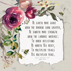 Himno He Giveth More Grace - Tarjeta de felicitación - Imagen 1 de 2